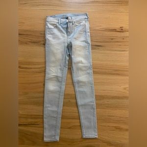 American eagle dark light wash skinny jeans